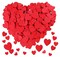 Heart Foam Stickers, 600 pieces Valentine's Day Craft Stickers with Self-Adhesive Heart Shapes